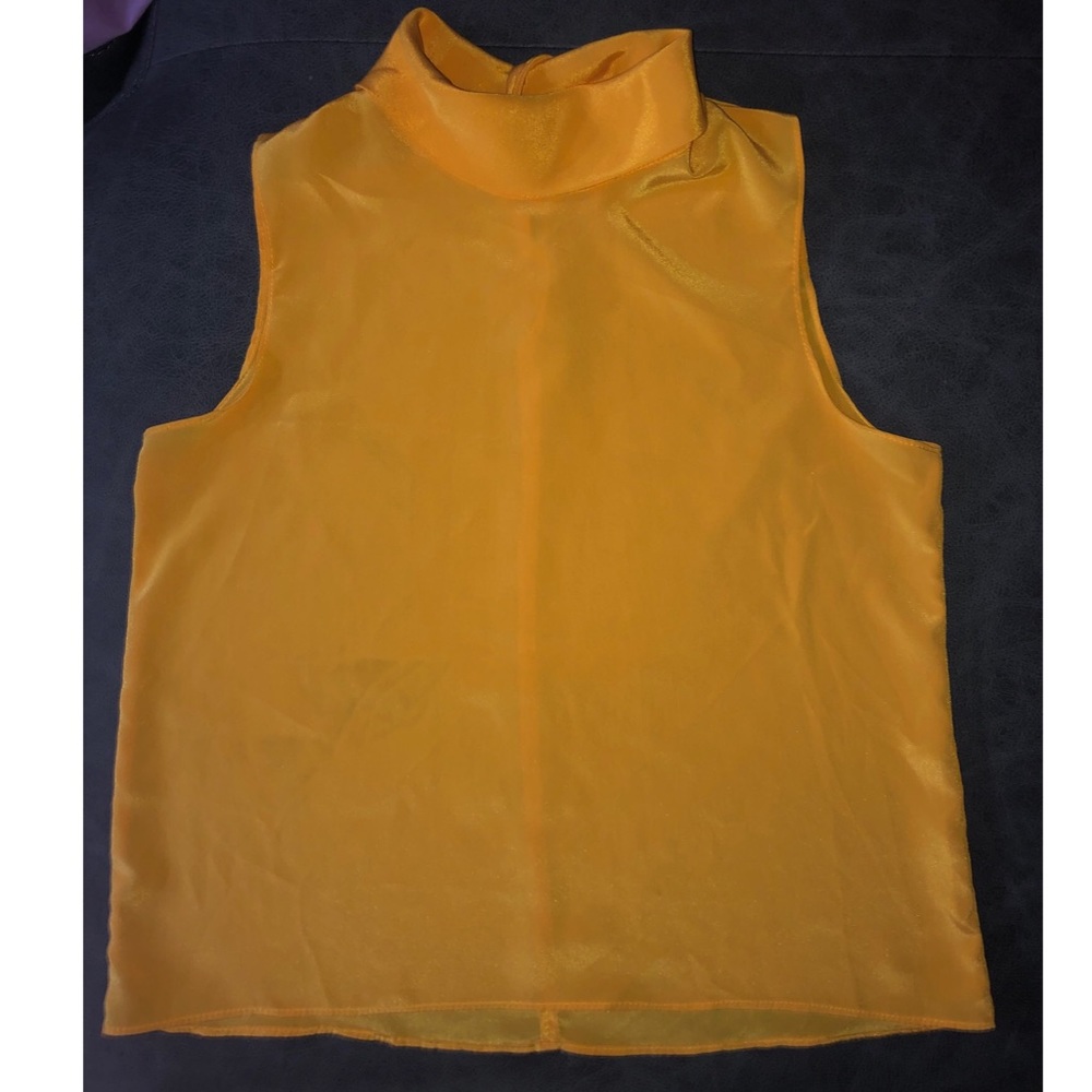 VINTAGE Sheer Collared Blouse